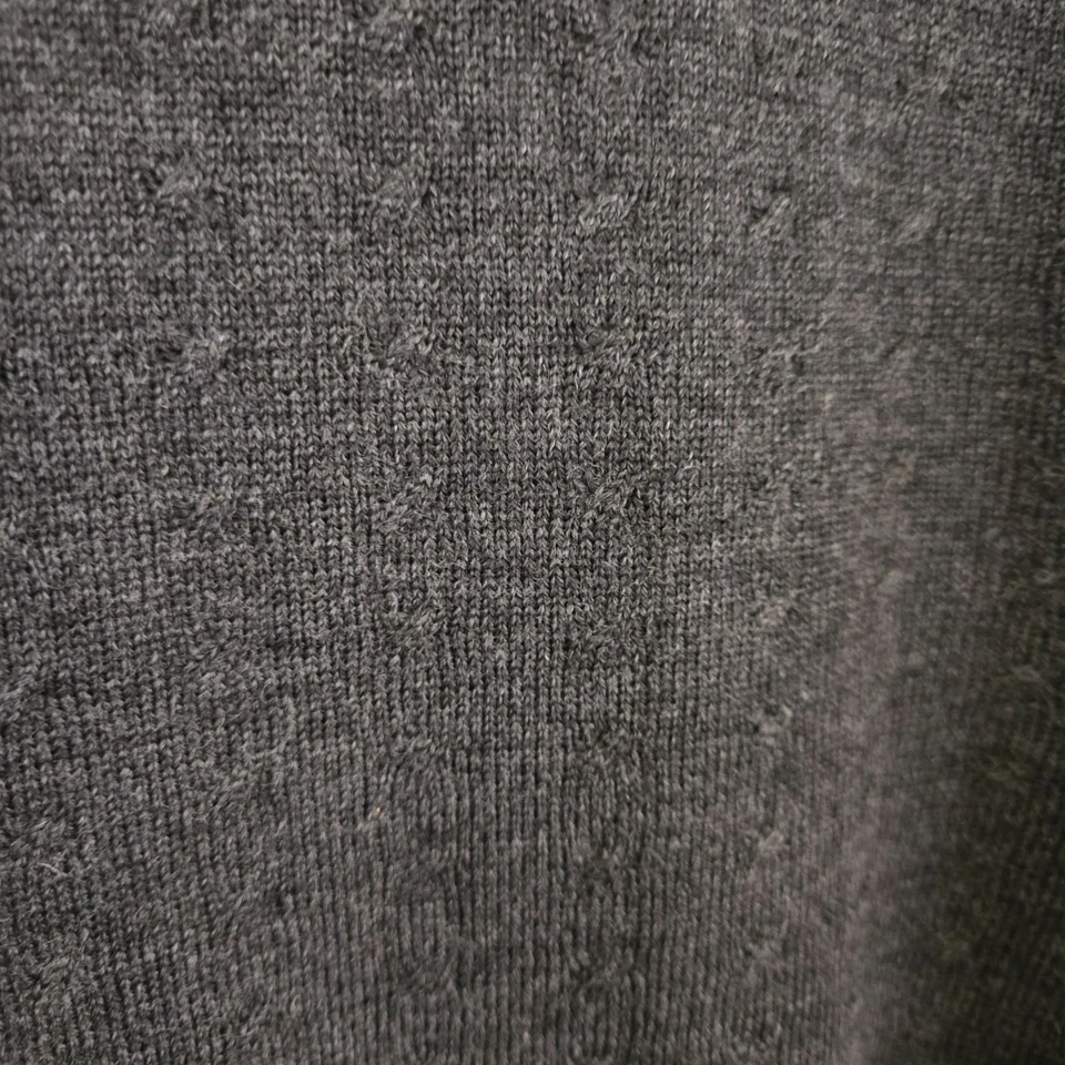 Metropolitan View 100% Italian Wool Textured Mock Neck Sweater Size L - Image 3 of 4