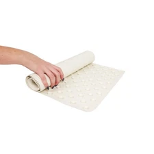 HOSPITALITY 1 SOURCE  H1S Rubber Bath Mat, Small White 14x22 821EL4