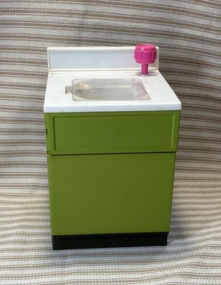 Vintage Buddy L Barbie Turtledove Washing Machine Japan Metal Green 70s