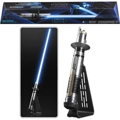 Hasbro Star Wars Noir Série Fx Sabre Laser Ezra Bridger Incl. Support IN Ovp - Photo 1/4