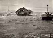 AK Elb-Terrassen Otterndorf Sturmflut 1976 Inh. Heinz Dock (Nr. 1156)