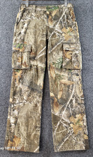 RealTree Edge Camo Cargo Pants Kids XL 14-16 /28-29x28 Stretch Waist Cotton/Poly
