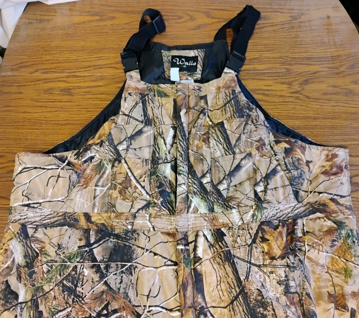 Walls Overalls Mens 6XL Realtree Camo Bibs Cargo Pockets Hunting Outdoors