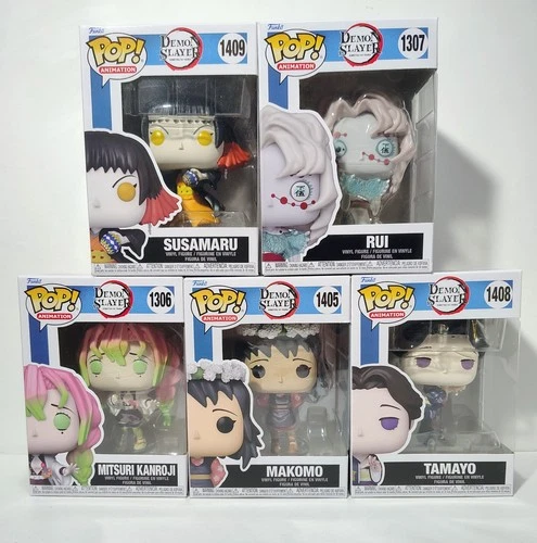 Demon Slayer Funko Pop lot of 5 (Rui, Tamayo, Makomo, Susamaru, Mitsuri Kanroji)
