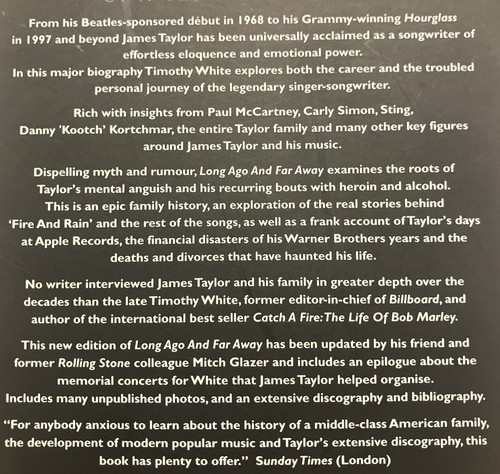 James Taylor: Long Ago And Far Away by Timothy White (Paperback, 2011) Bio – NM - Picture 3 of 13