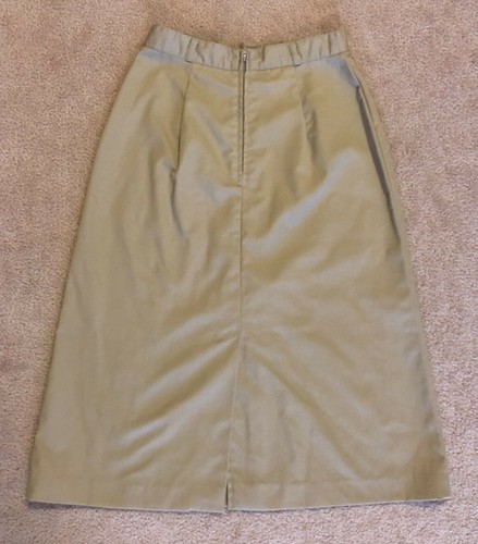 Vintage Panther beige straight skirt with front and back slit size 5/6 {XS-S} - Picture 4 of 12