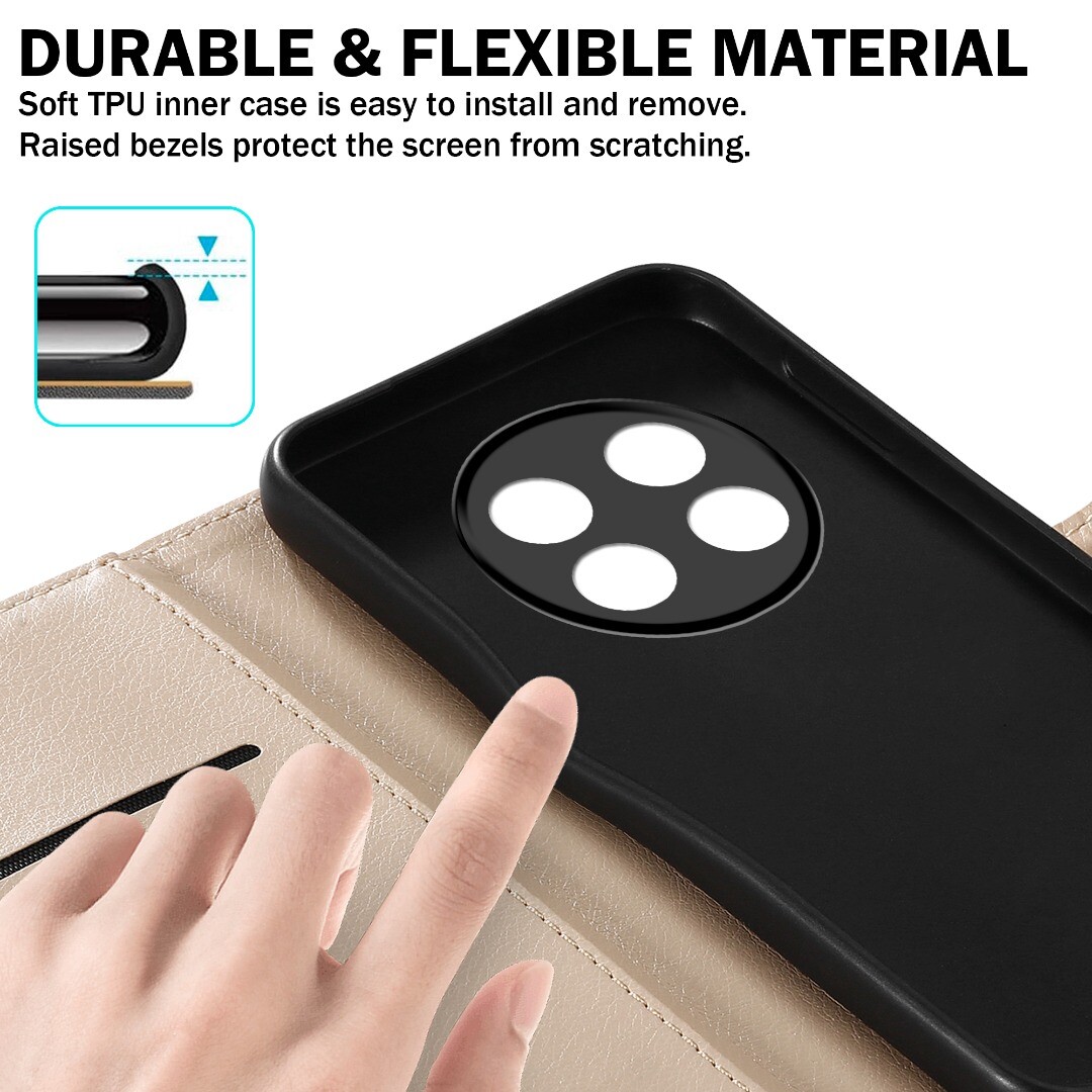 Custodia Portafoglio Premium Per Ulefone Note 15 – Pelle PU Con 3 Slot Carte E Supporto – Magnetica E Protettiva