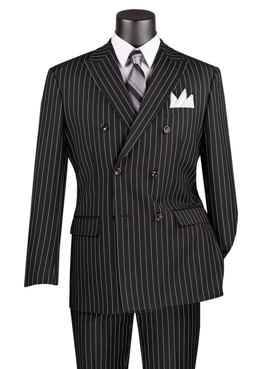 Double-Breasted Striped Suits & Blazers for Men 40 in Waist for