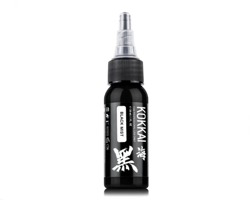 Kokkai Sumi Colors BLACK MIST Bright Bold Premium Tattoo Ink Pigment