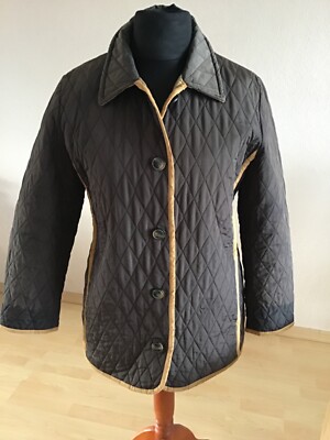 braune Steppjacke von Peter Unützer in Größe XXL - Paspelierung