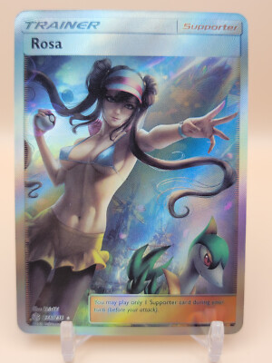   ROSA Trainer Pokemon Anime Waifu Card Girl Foil Doujin Holo ACG 