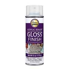 6 oz Clear Gloss Acrylic Sealer Spray for Indoor Outdoor Projects