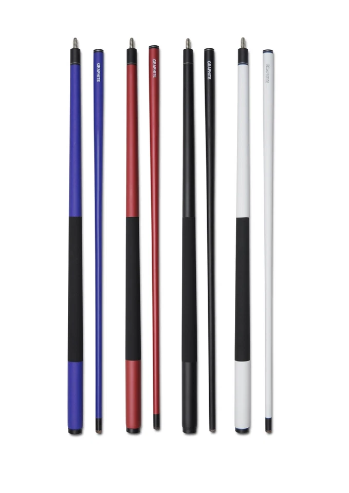 Set of 4 New 58" Two-Piece Graphite Fiberglass Composite Billiard Pool Cue Stick
