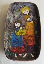 BEAUTIFUL MID-CENTURY VINTAGE  KER- VETREX KV  CERAMIC WALL HANGING PLAQUE PLATE