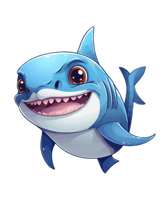 XXL 18x18 cm car decal sticker shark fish sticker