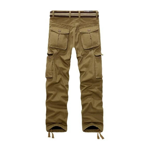 Herren Fleecefutter Arbeitshosen Warm Thermohose Freizeit Cargo Winter Hose DE!! - Bild 8 von 18