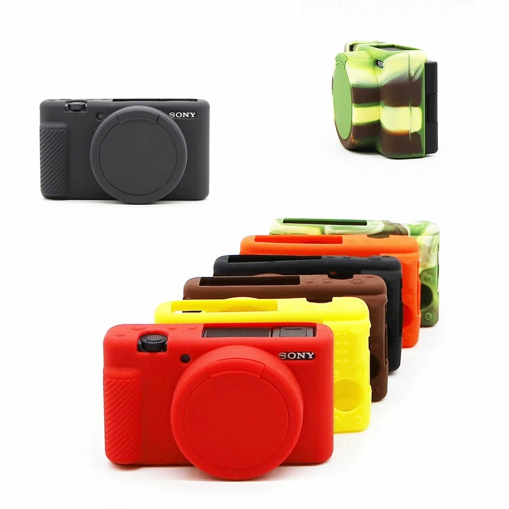 Soft Rubber Silicone Case For SONY ZV1 ZV-1 Protective Body Cover Skin  Camera