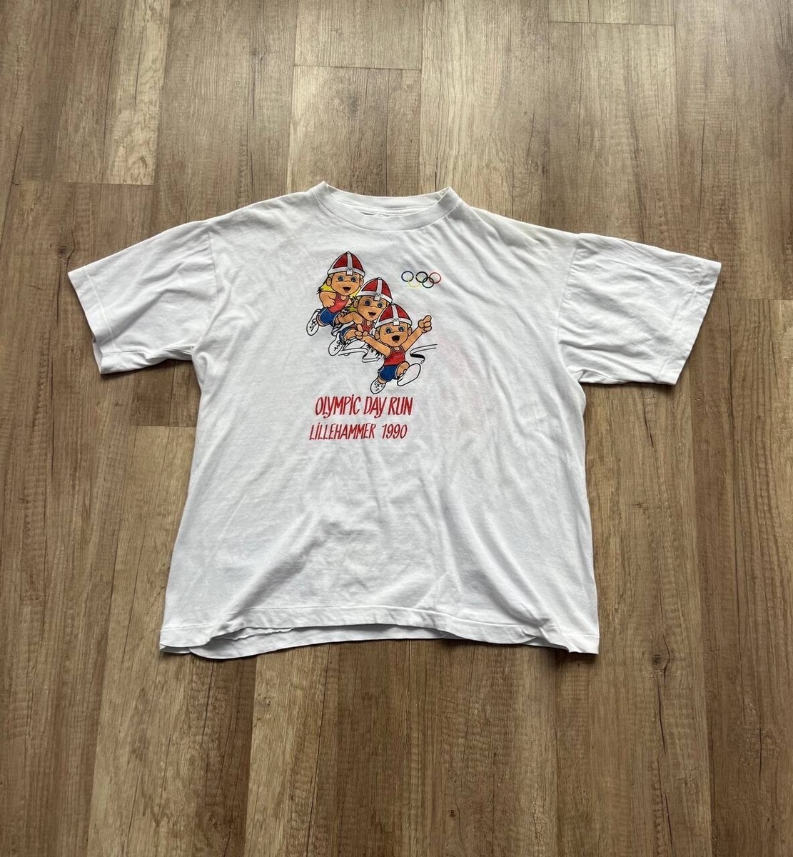 Olympic Run Day Lillehammer 1990 Vintage Rare T-Shirt Size L | eBay