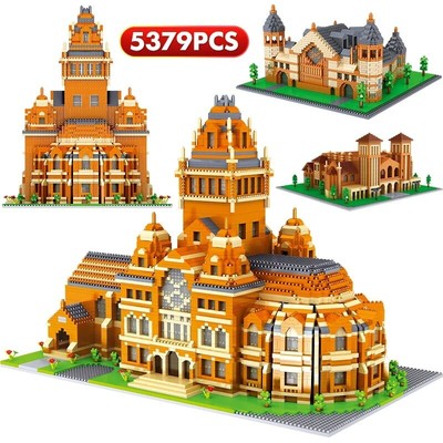 City World Famous School Series Architecture Model Building Blocks Bricks Toy