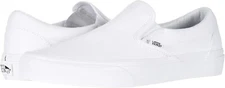 Vans Classic Slip-On Canvas Sneakers True White, Fast Shipping
