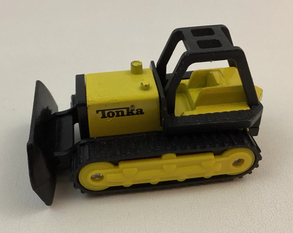 Tonka Mini Bull Dozer Vintage 1994 Yellow Die Cast Collectible Toy  - Image 4 of 4