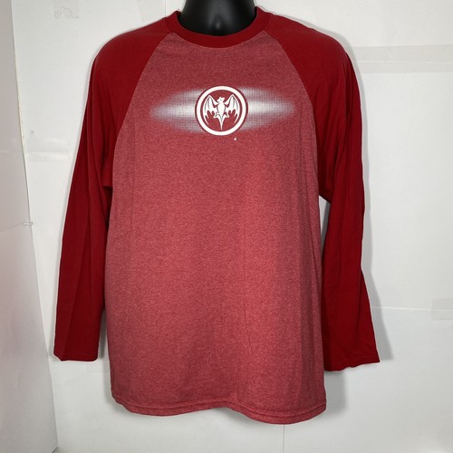 Large Baseball T Shirt Red Bat Logo 