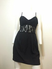 NEW SEXY BLACK DRESS LIGHTWEIGHT LACE GYPSY BOHO URBAN ANTHROPOLOGIE DRESS S