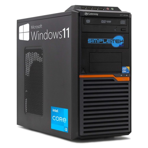 Acer gateway dt50 i3 16gb 2tb 1tb hdd win11 desktop computer pc seriell