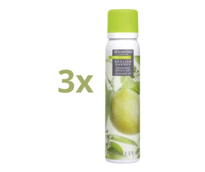 Atkinsons English Garden Fresh Citrus Deodorant Spray 100ml 3 pezzi Saldi