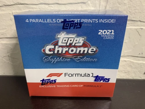 2021 Topps Chrome Sapphire F1 Formula 1 Racing Hobby Box NEW SEALED IN HAND