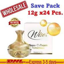Wholesale Sunscreen Nano Cream Wises Collagen Vitamin Smooth SPF50 PA   24Pcs 