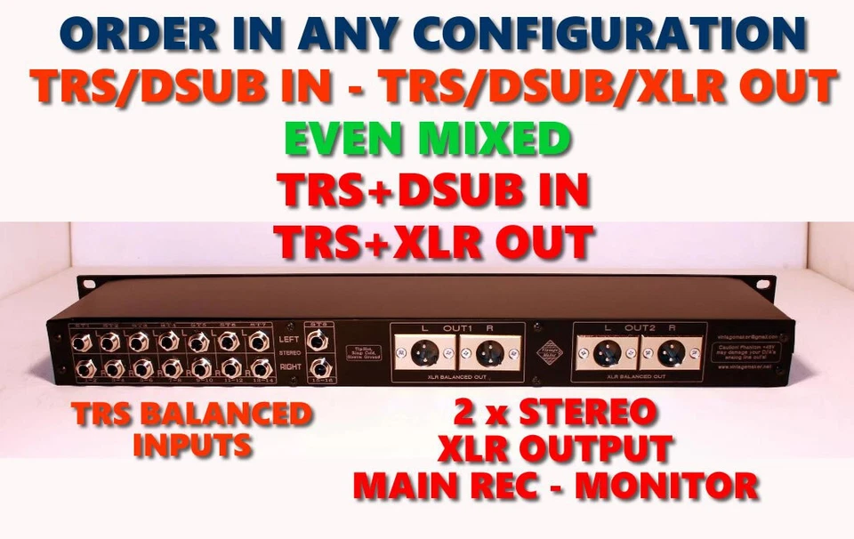 Summing Mixer - Order Your Passive Studio 4-8-16-24-32-64-96 input analog Box! - Image 3 of 4