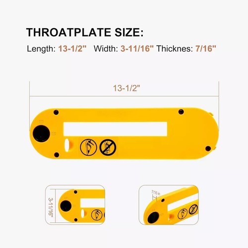 Dewalt DWE7402DI Table Saw Dado Throat Plate for 10" Table Saw for sale