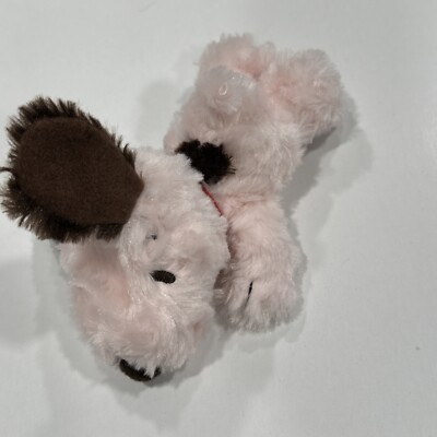 Cute Hallmark Plush Snoopy Dog Pink Peanuts BB32