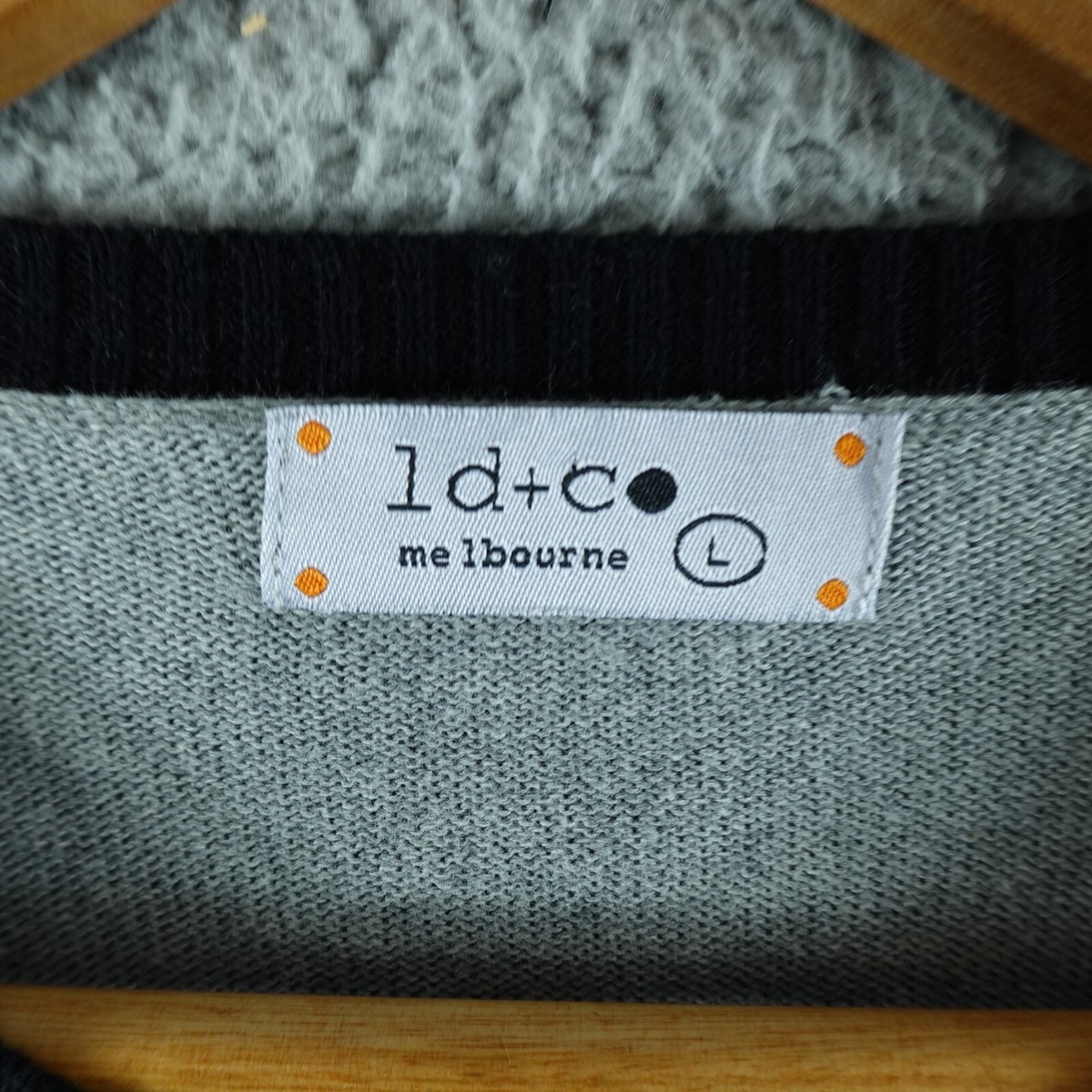 LD+C Womens Jumper Large Grey Knit Pullover Sweater Melbourne