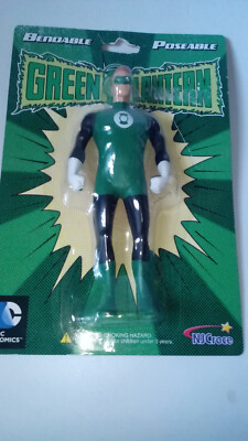 DC , Green Lantern, Biege-Figur, Bendable Figure, NJCroce, 14cm, von 2013, MOC