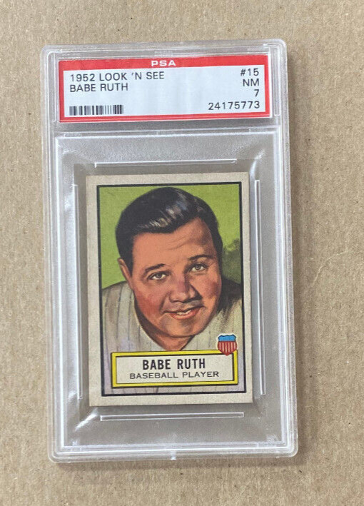 1952 Topps #15 Look 'N See Babe Ruth PSA 7 Yankees $1,999.99
