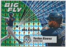 2021 Panini Mosaic Big Fly Mosaic Green #10 Yordan Alvarez - Houston Astros