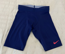 Nike Pro Elite Team Half Tights Men's Size Medium Blue Made in USA DX8990-455