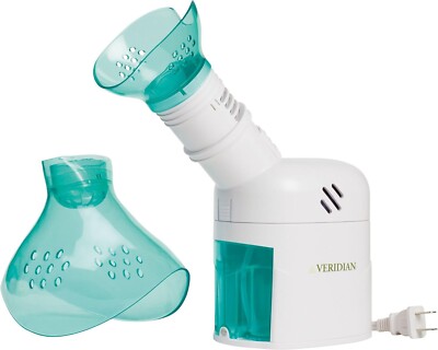 VERIDIAN STEAM INHALER RESPIRATORY VAPOR THERAPY COUGH RELIEF FACIAL STEAMER
