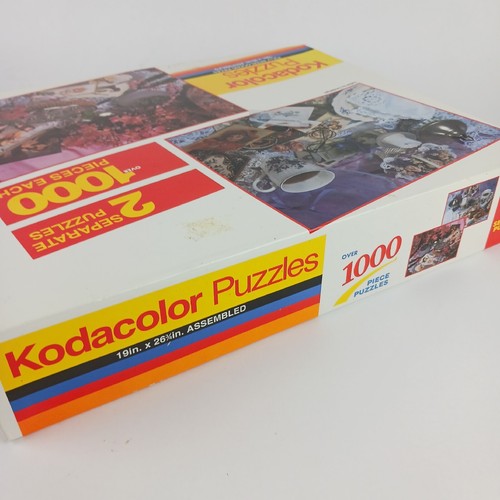 Kodacolor Puzzles 2 in 1 sealed box "Coffee By Candlelight" & "Necessities" Art - Picture 11 of 18