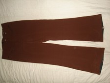 NILS SPORTSWEAR ENTRANT STRETCH BROWN NYLON/SPANDEX WOMENS SKI PANTS SZ. 8 REG.