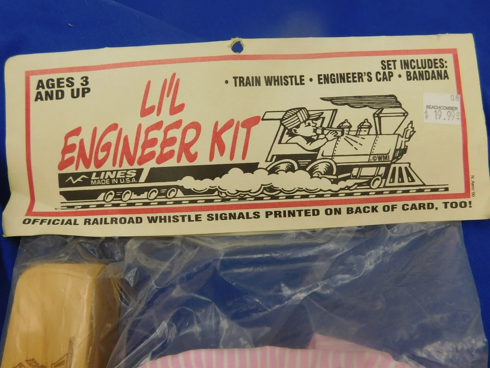 Brand New Train Lil Engineer  Kit Hat, Scraf & Engineer Whistle New Store Stock - Image 2 of 4