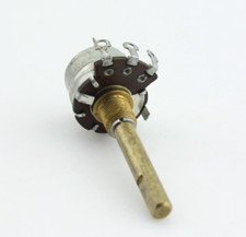 Vintage 1963 Stackpole 500K Audio Taper SPST Switch D Shaft Potentiometer Qty 1