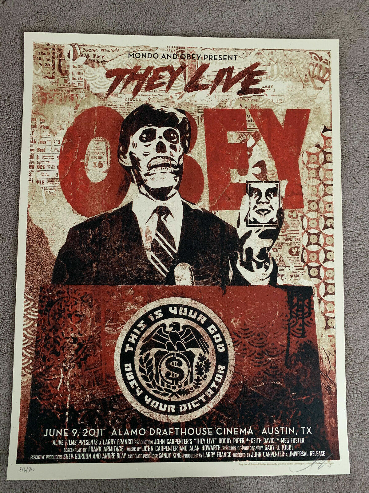 They Live Movie Poster - Vintage Movie Poster