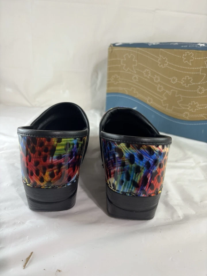 Zuecos profesionales de enfermera Dansko Mule para mujer talla 10,5-11 pintura tormentas Foto 3 de 4