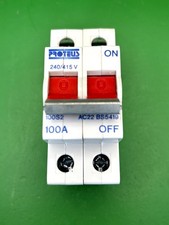 Proteus 100S2 100A Double Pole Main Switch Isolator