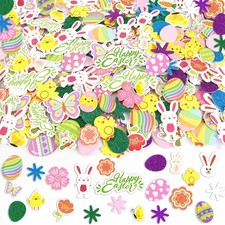 Bulk Easter Foam Stickers, 900Pcs Spring Decorative Glitter Self Adhesive Egg...