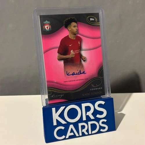 Liverpool Kaide Gordon Auto 20/80 - 2022/23 Topps Liverpool FC Lineage Autograph