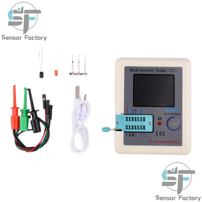 LCR-TC1 Transistor Tester Diode/Triode Capacitance Meter ESR LCR NPN MOSFET 1PCS